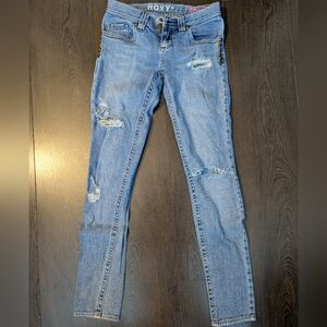 Roxy Distressed Skinny Jeans